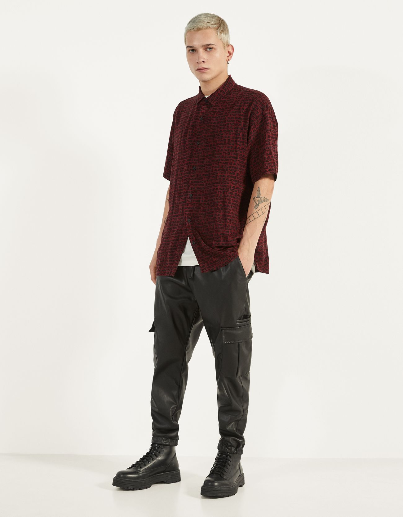 Bershka Desenli gömlek 4 Bershka Desenli gömlek 5