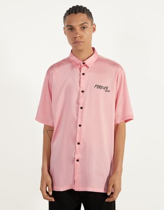 camisa de rayas hombre bershka