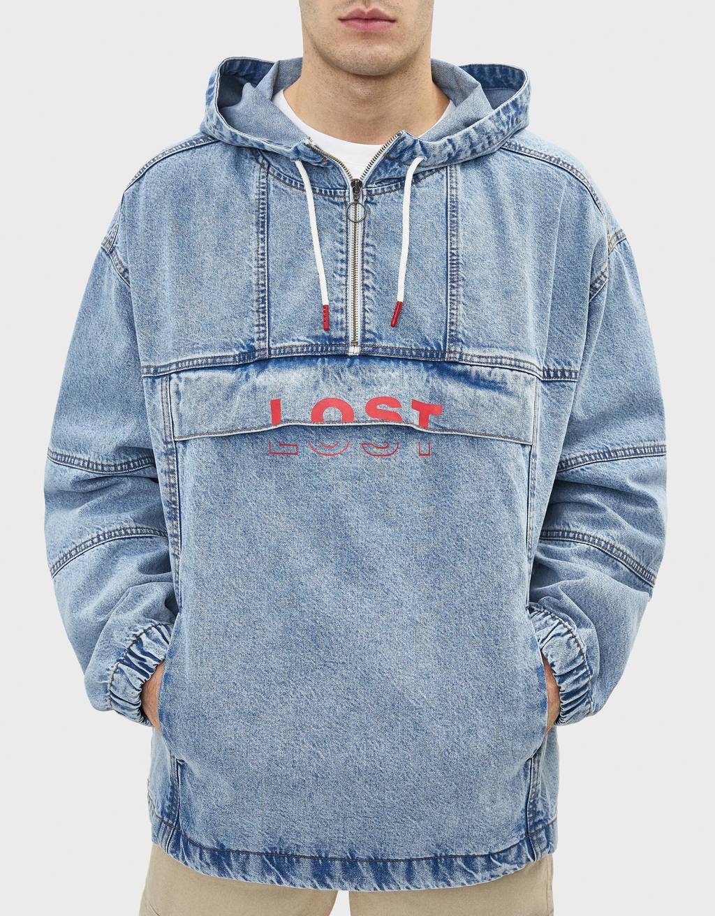 denim anorak jacket