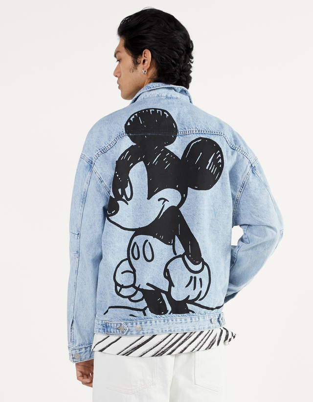 Cazadora Denim Oversize con capucha - null - Bershka Venezuela