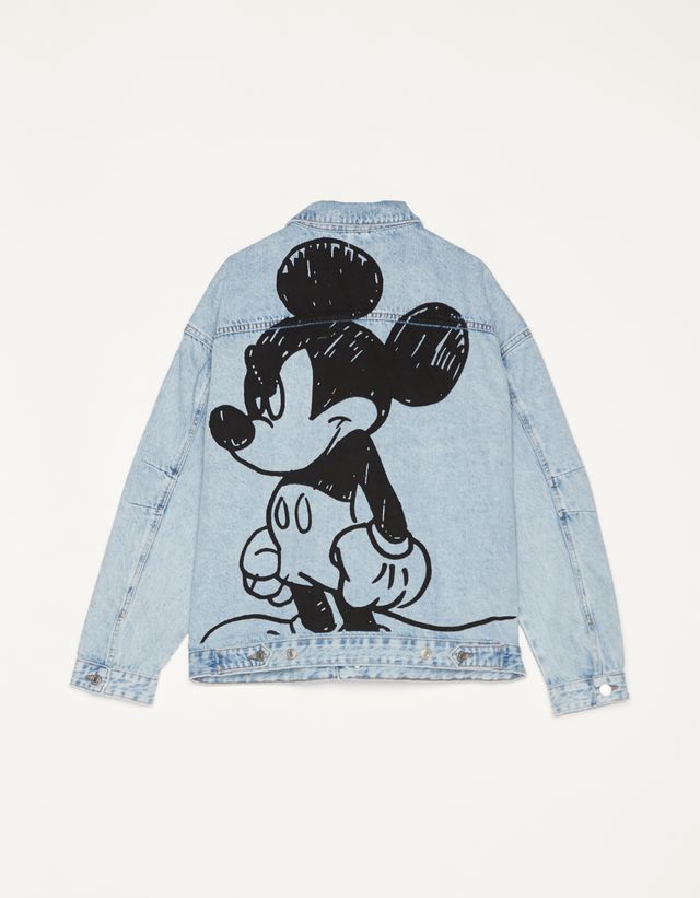 Mickey gets arty” denim jacket - Woman | Bershka