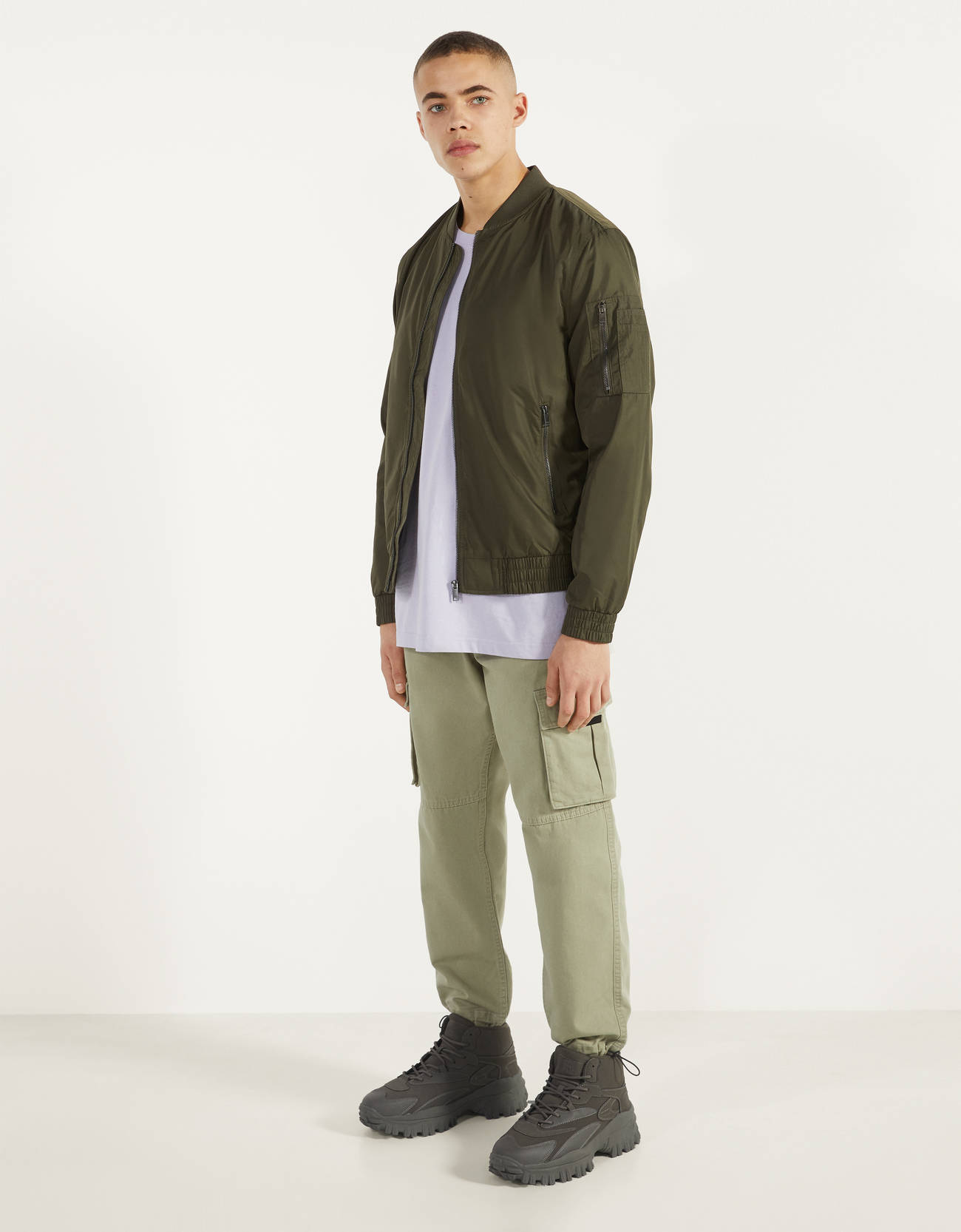 Bershka İnce bomber ceket 2 Bershka İnce bomber ceket 3