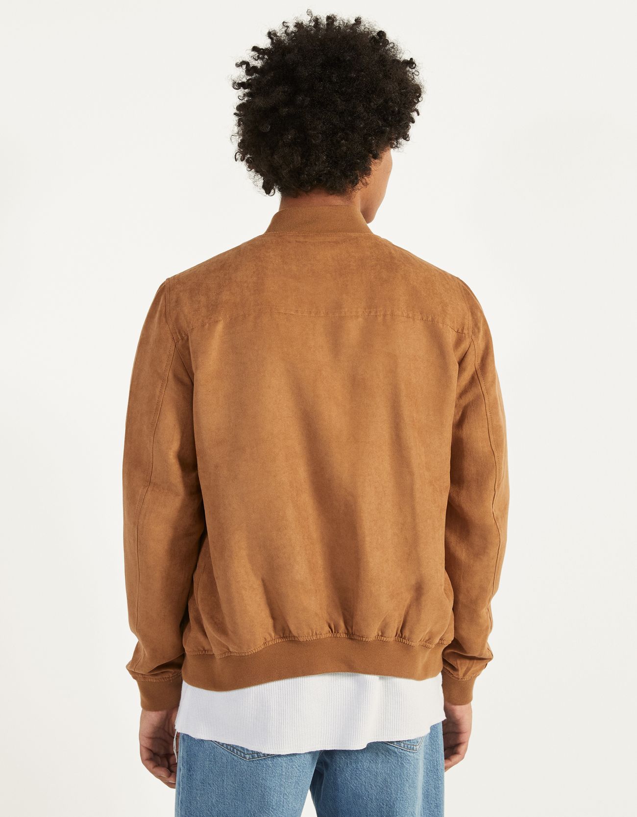 Bershka Süet bomber ceket 0 Bershka Süet bomber ceket 1