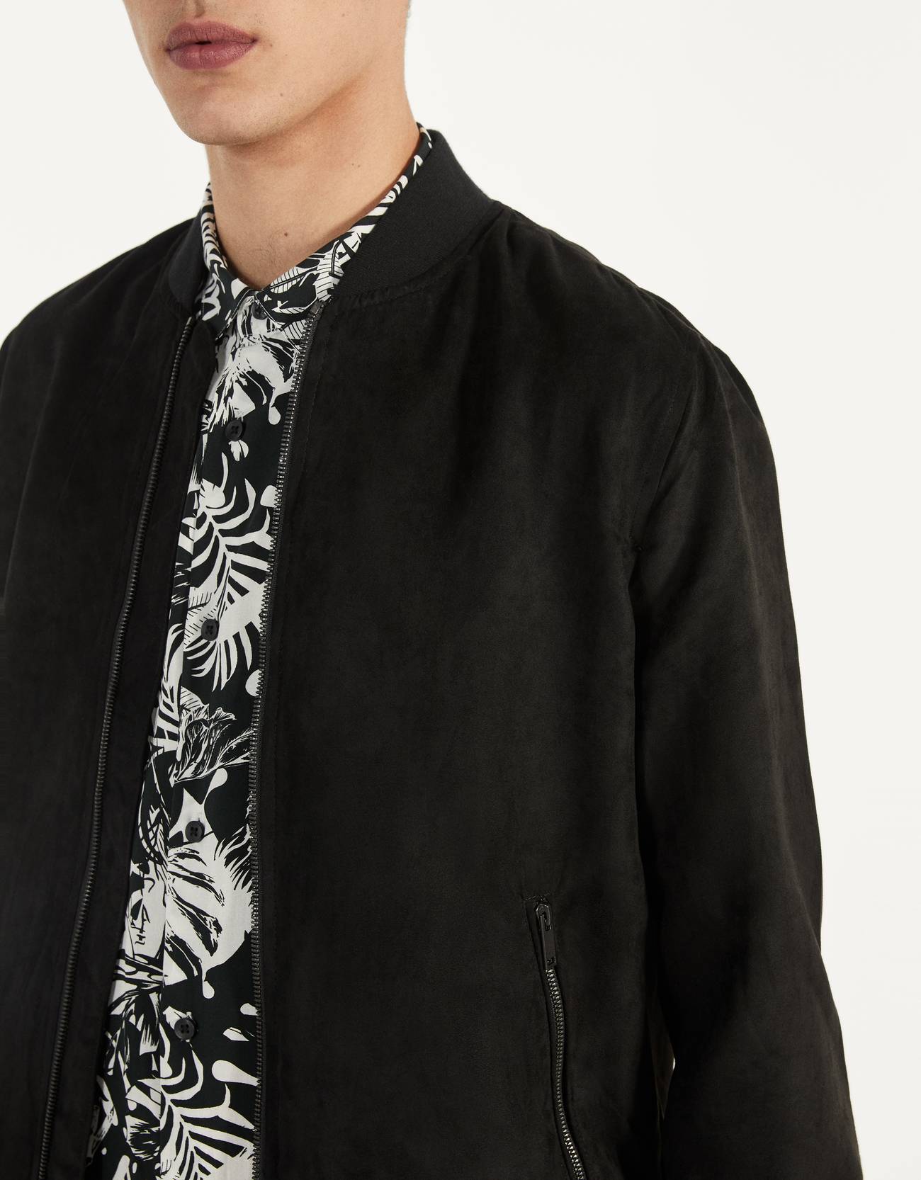 Bershka Süet bomber ceket 6 Bershka Süet bomber ceket 7