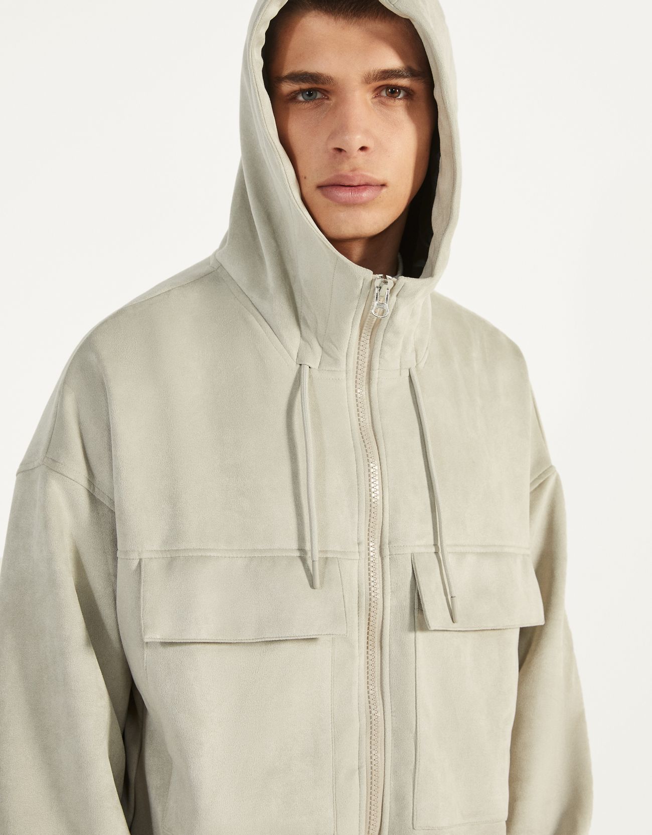 Bershka Suni süet oversize ceket 6 Bershka Suni süet oversize ceket 7