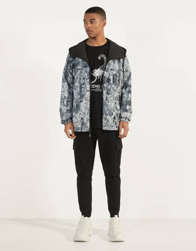 reversible nylon jacket
