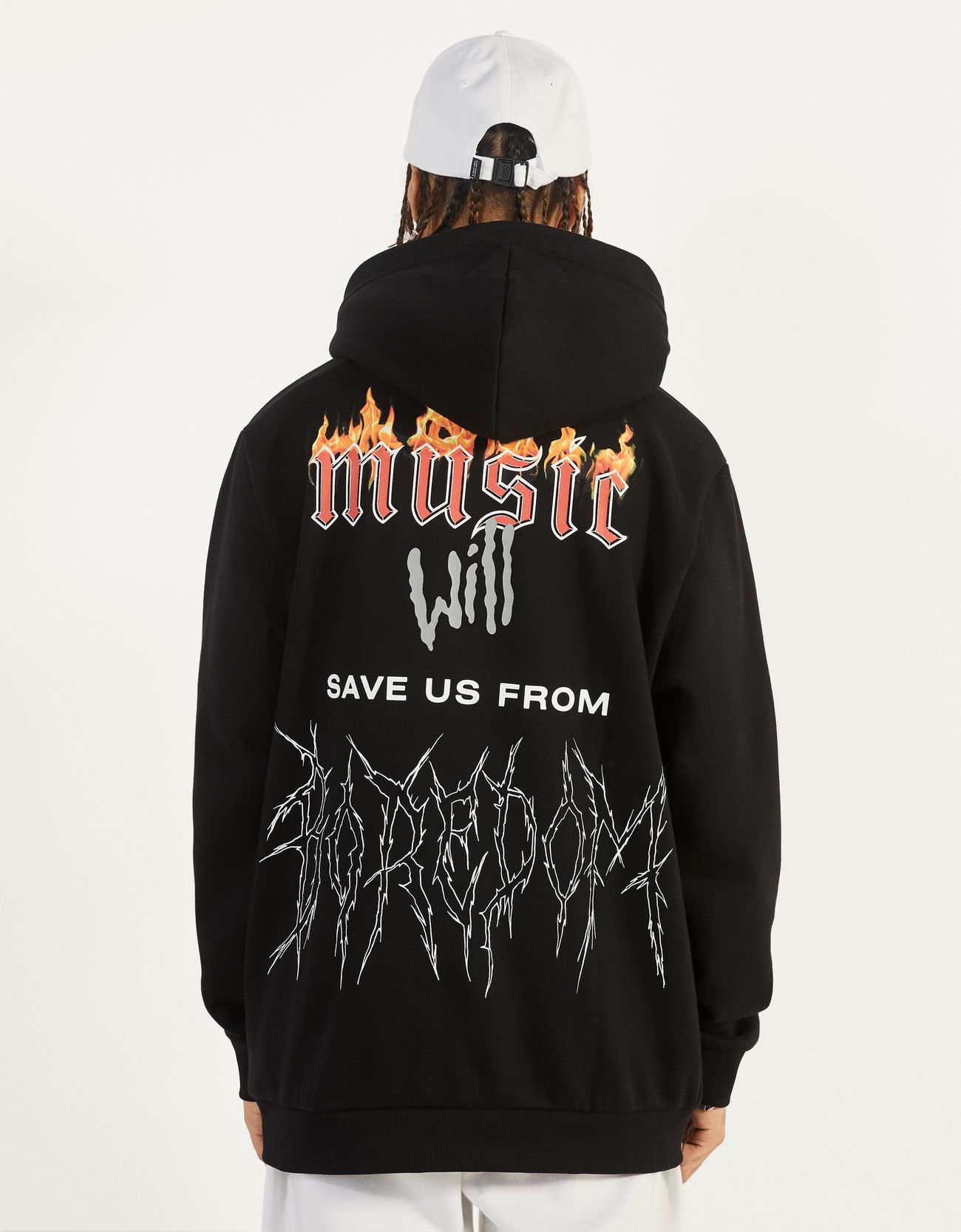 Bershka Desenli kapüşonlu sweatshirt 0 Bershka Desenli kapüşonlu sweatshirt 1