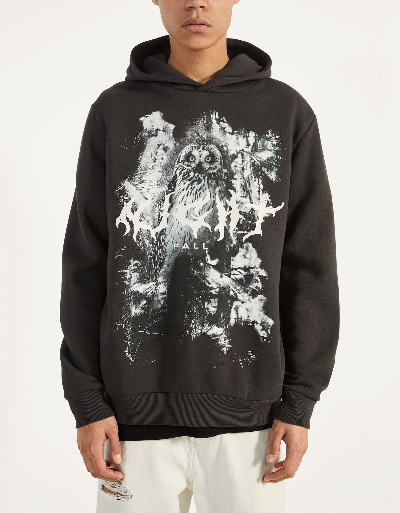 Bershka Desenli kapüşonlu sweatshirt 2 Bershka Desenli kapüşonlu sweatshirt 3