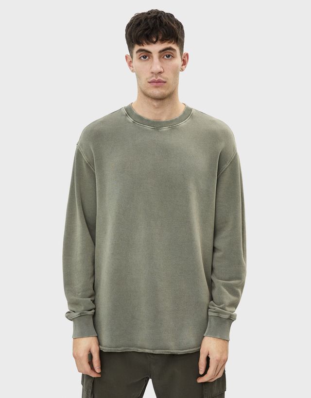 Acid wash sweatshirt - Woman | Bershka