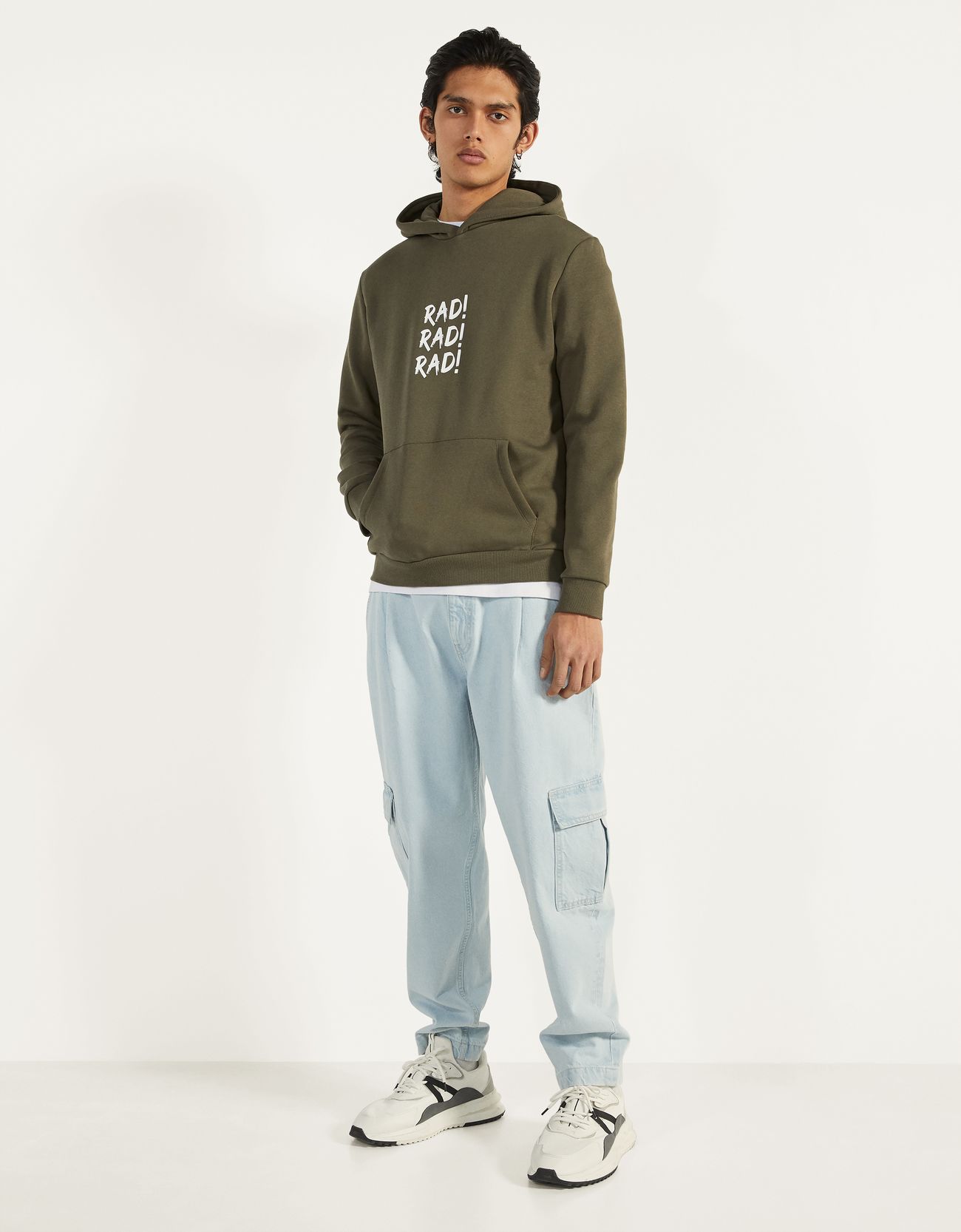 Bershka Desenli kapüşonlu sweatshirt 4 Bershka Desenli kapüşonlu sweatshirt 5