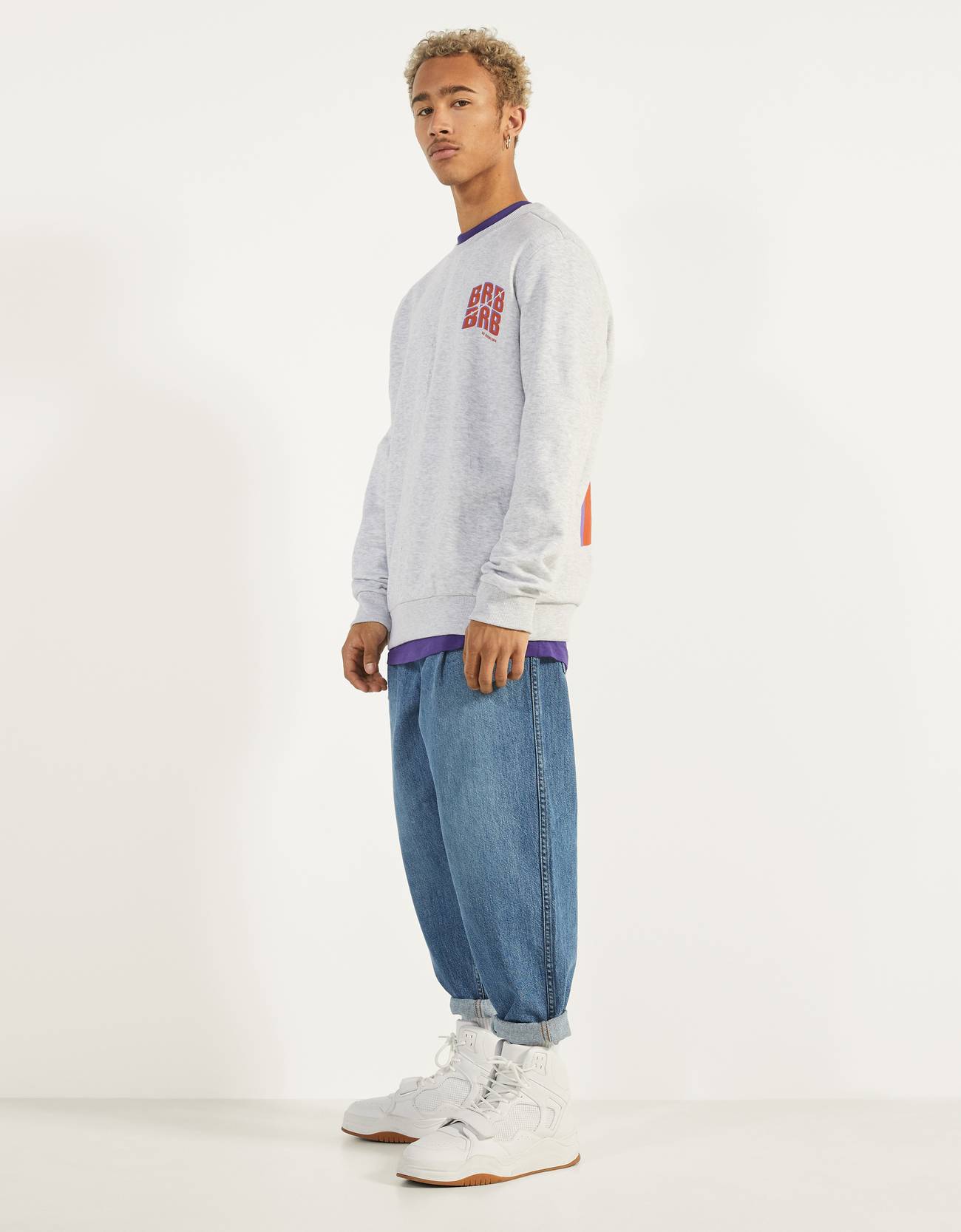 Bershka Baskılı sweatshirt 4 Bershka Baskılı sweatshirt 5
