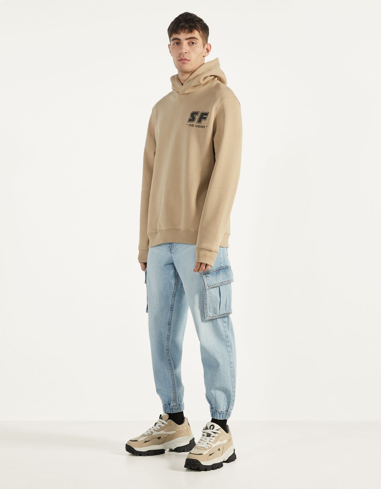 Bershka Desenli kapüşonlu sweatshirt 4 Bershka Desenli kapüşonlu sweatshirt 5