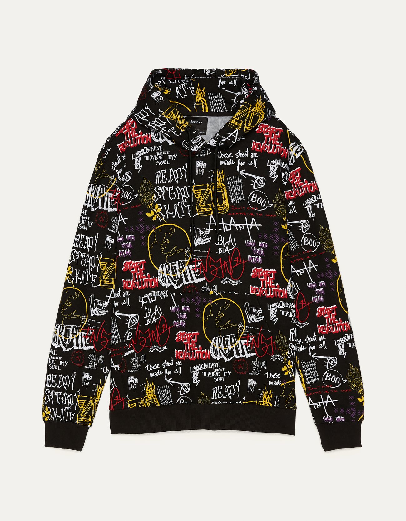 Bershka Desenli kapüşonlu sweatshirt 6 Bershka Desenli kapüşonlu sweatshirt 7