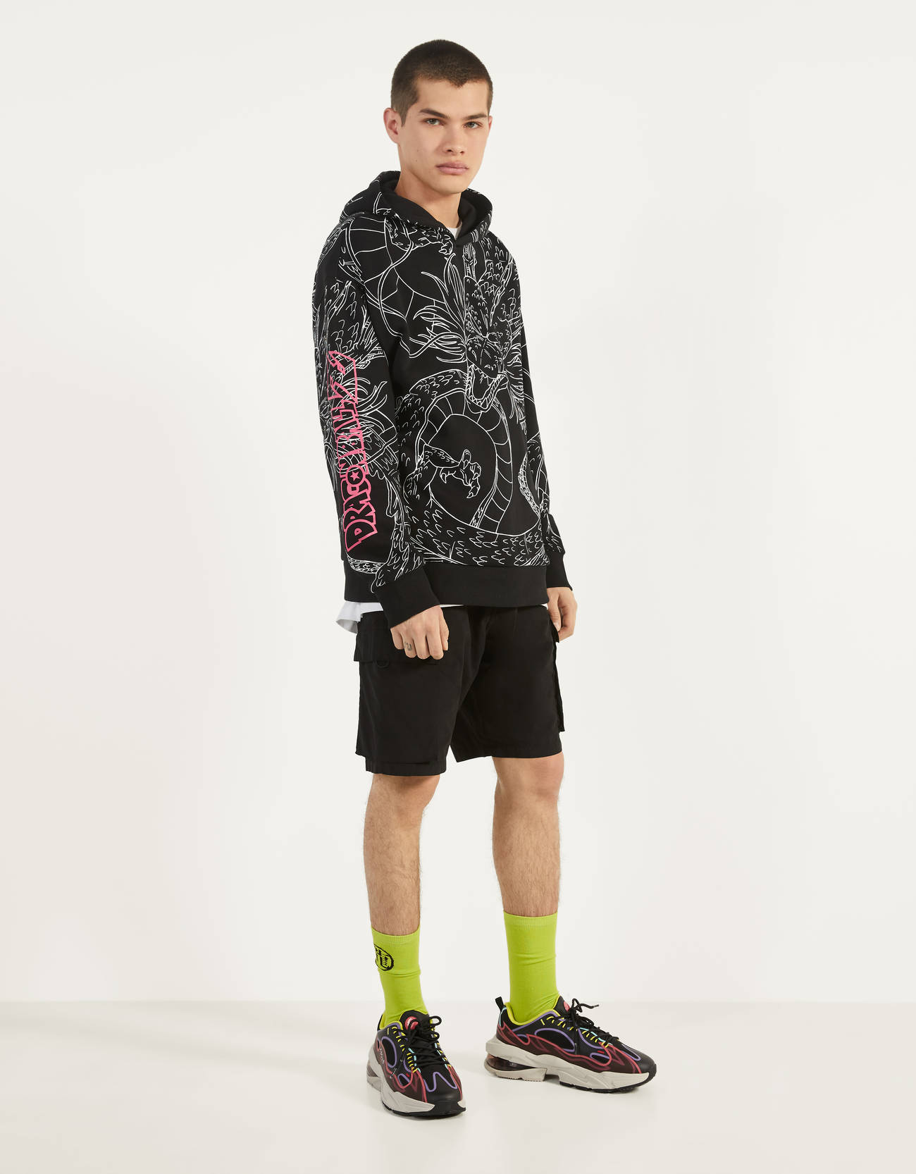 Kapuzenpullover Dragon Ball Z x Bershka