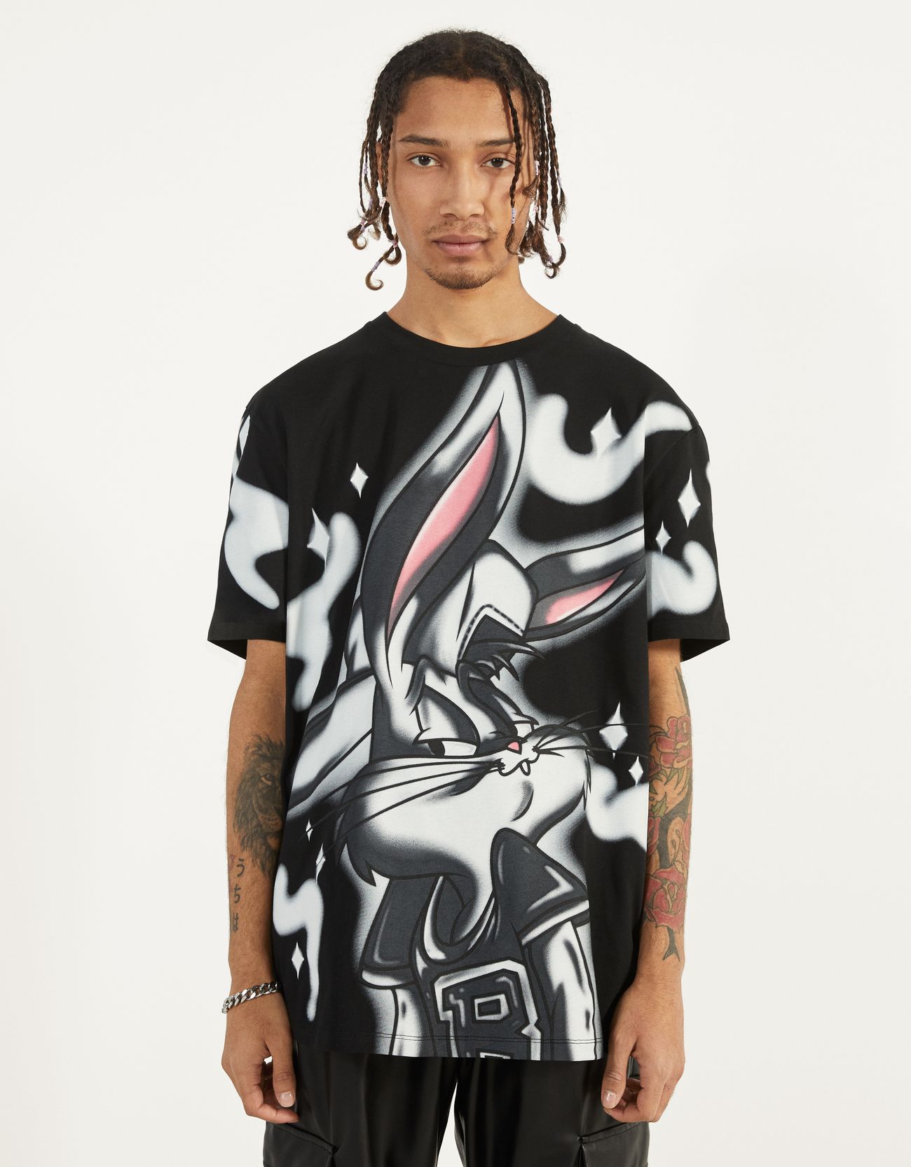 Bugs Bunny T Shirt Graphic Tees Bershka Indonesia