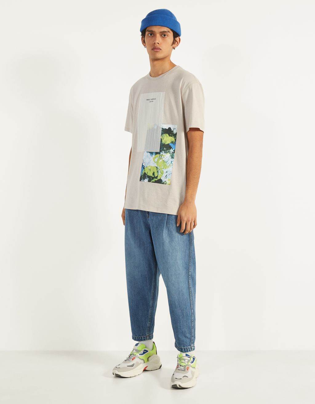 maglietta fosforescente bershka