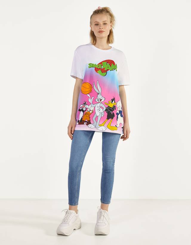 T-shirt with slogan - null - Bershka 