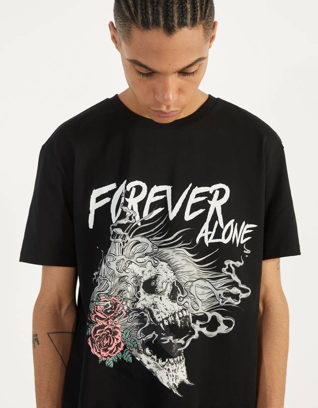skull print shirt