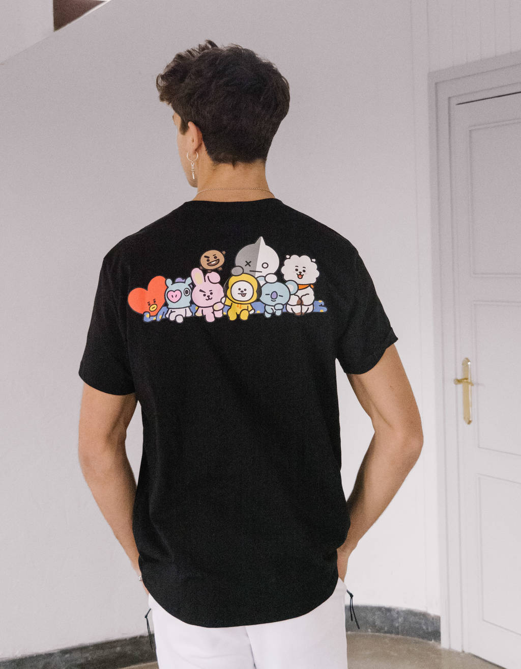camisa manga corta hombre bershka