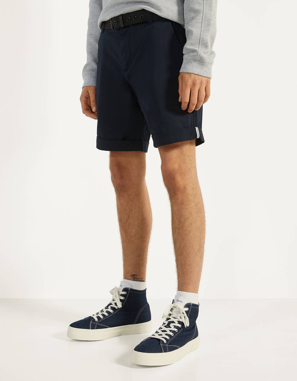 Belted Bermuda shorts - null - Bershka 