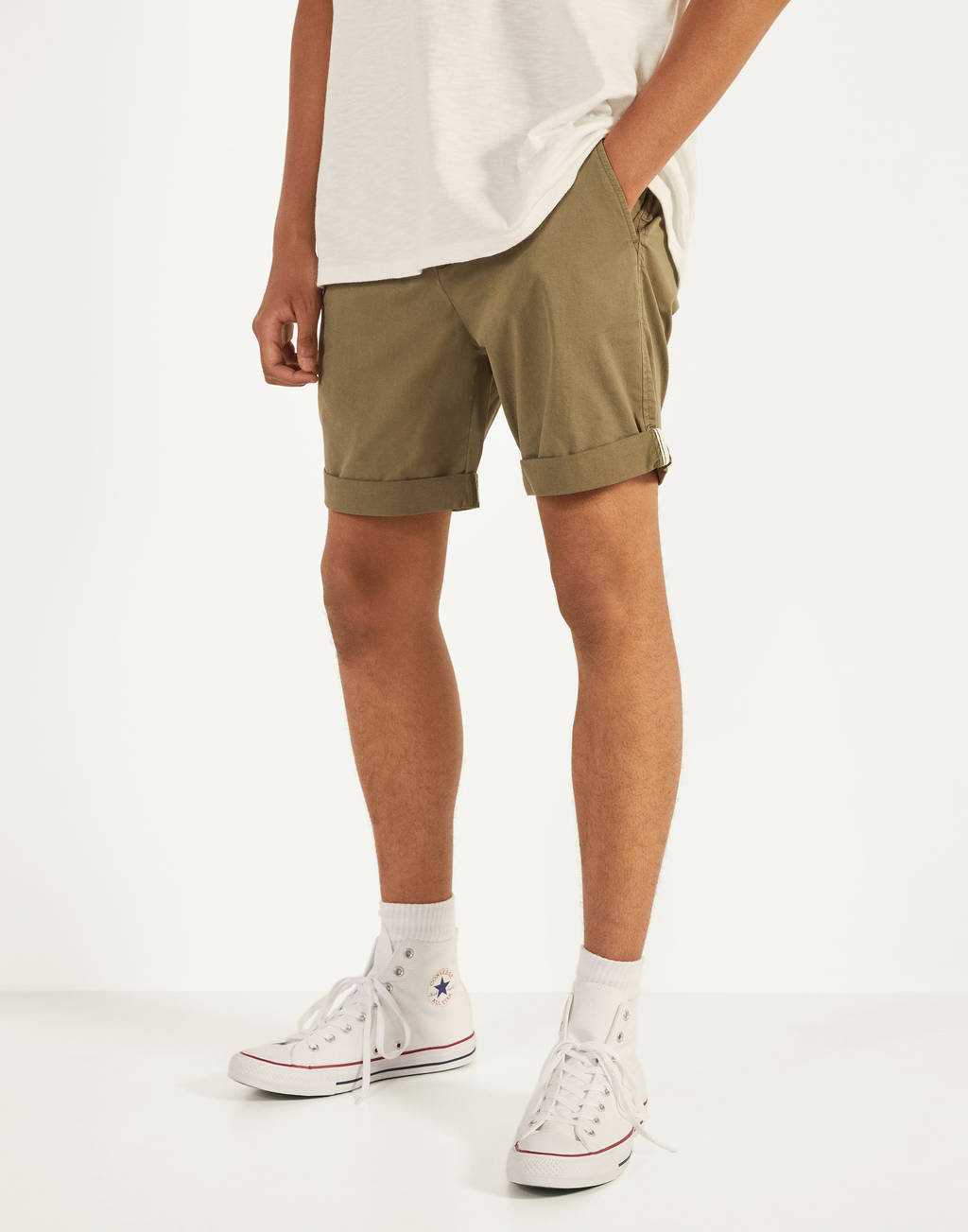 Kemerli Bermuda Sort Bershka Turkey