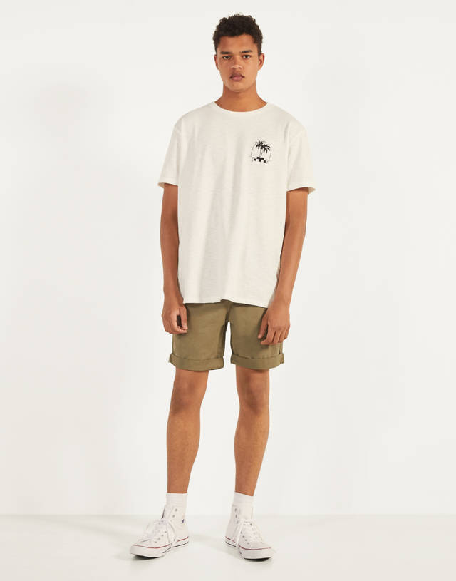 Belted Bermuda shorts - Women | Bershka