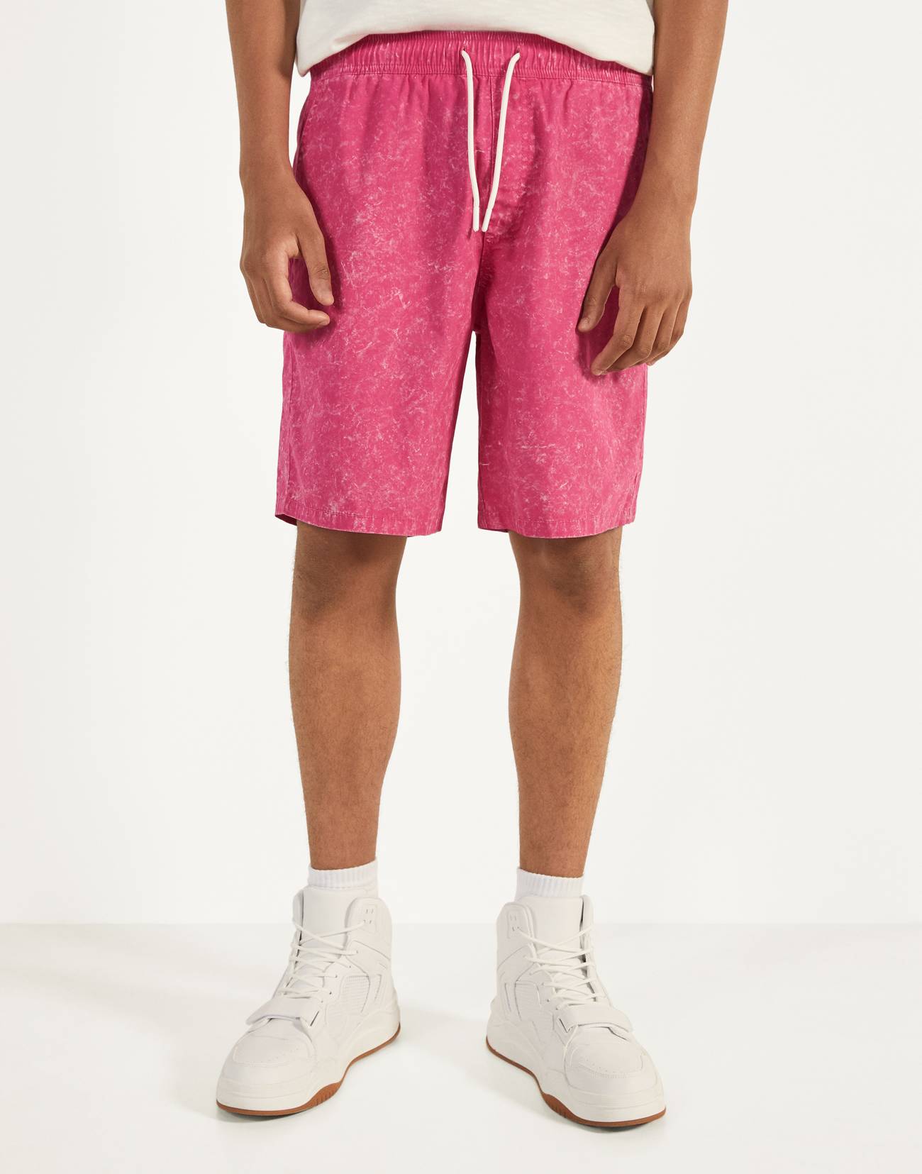 acid wash bermuda shorts