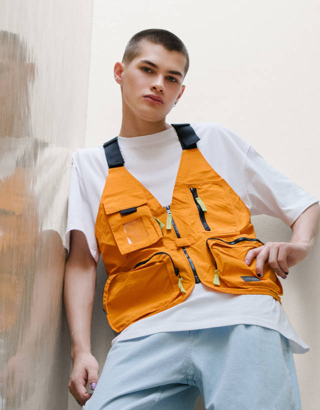 Utility vest TENCEL® - null - Bershka 