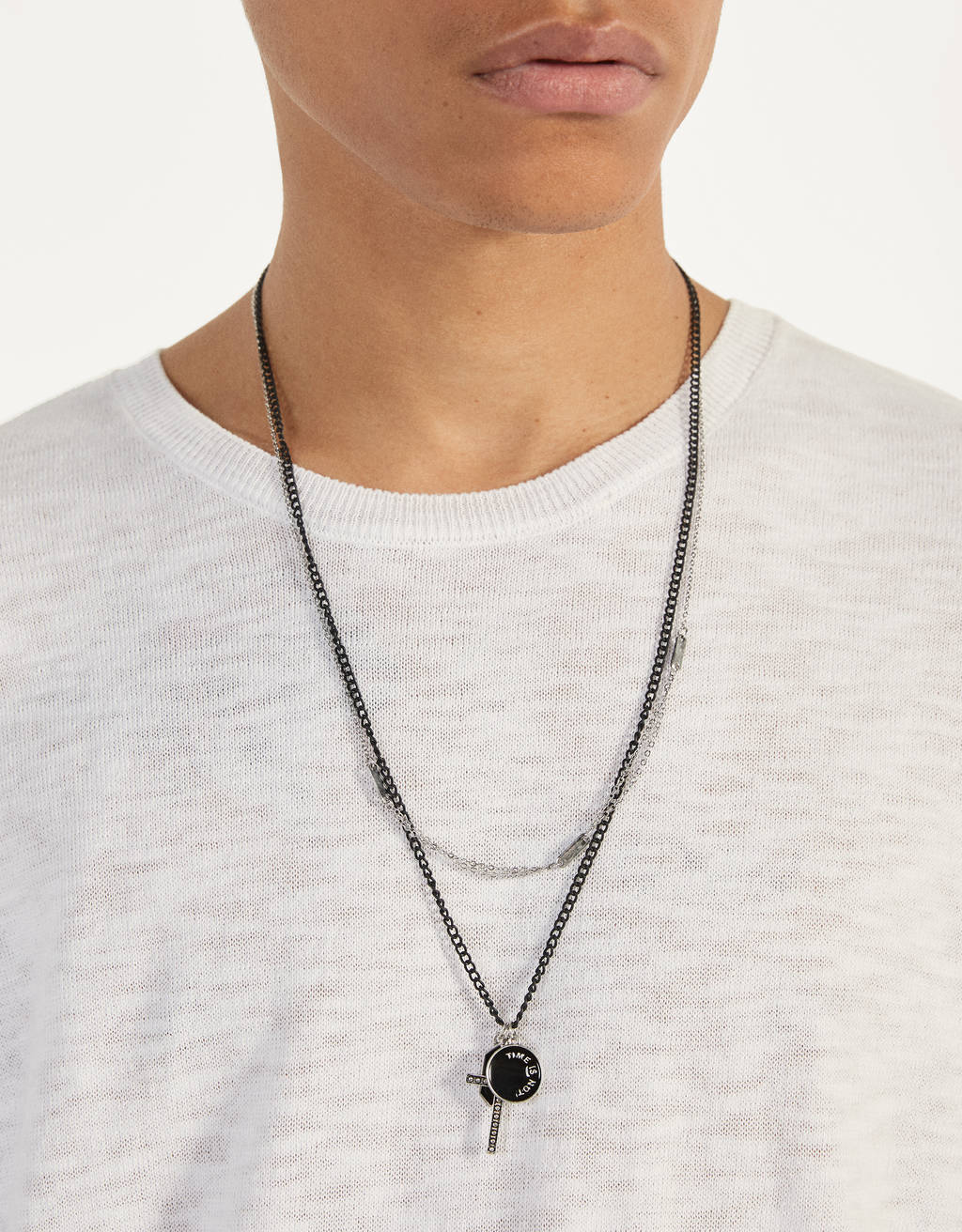 Necklace With Cross Accessories Bershka Georgia