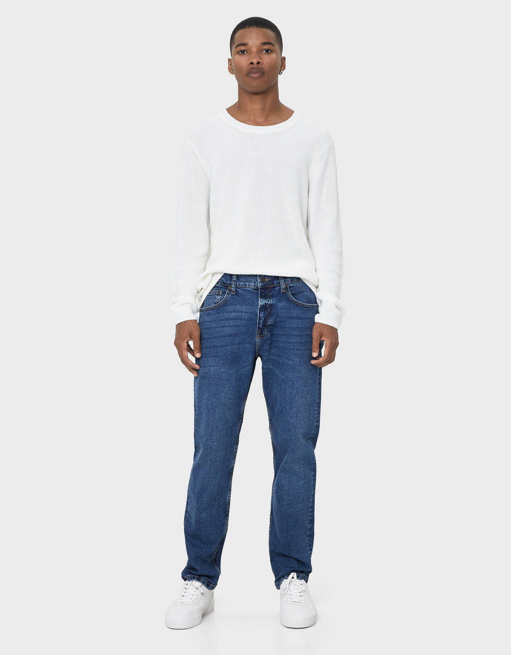 Straight fit jeans - null - Bershka Georgia