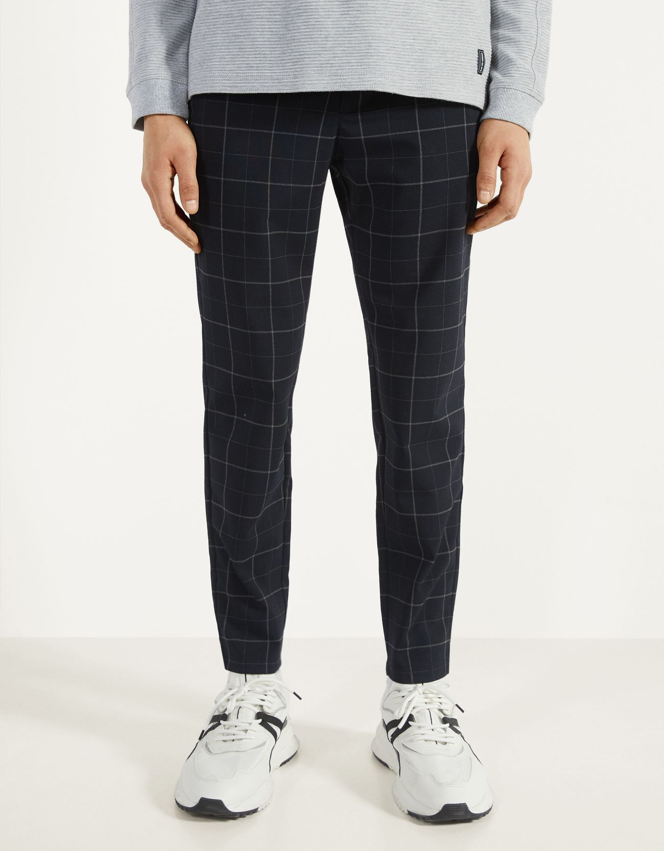 Checked tailored trousers - null 