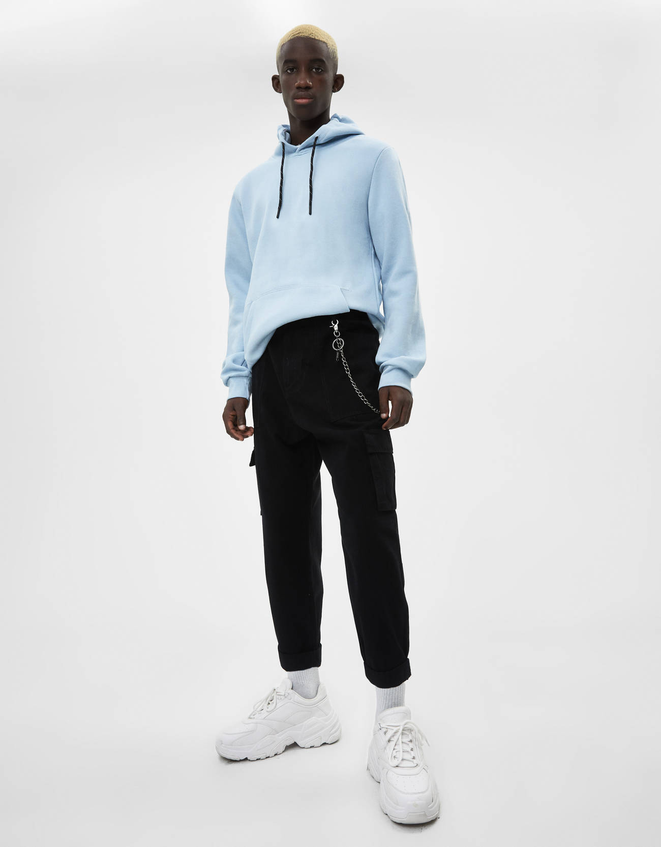 Bershka Zincirli kargo pantolon 2 Bershka Zincirli kargo pantolon 3