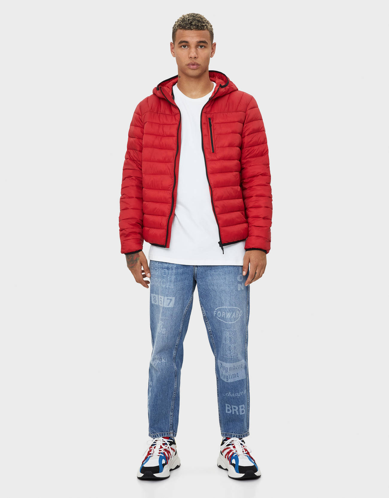 Bershka Kapüşonlu şişme mont 4 Bershka Kapüşonlu şişme mont 5