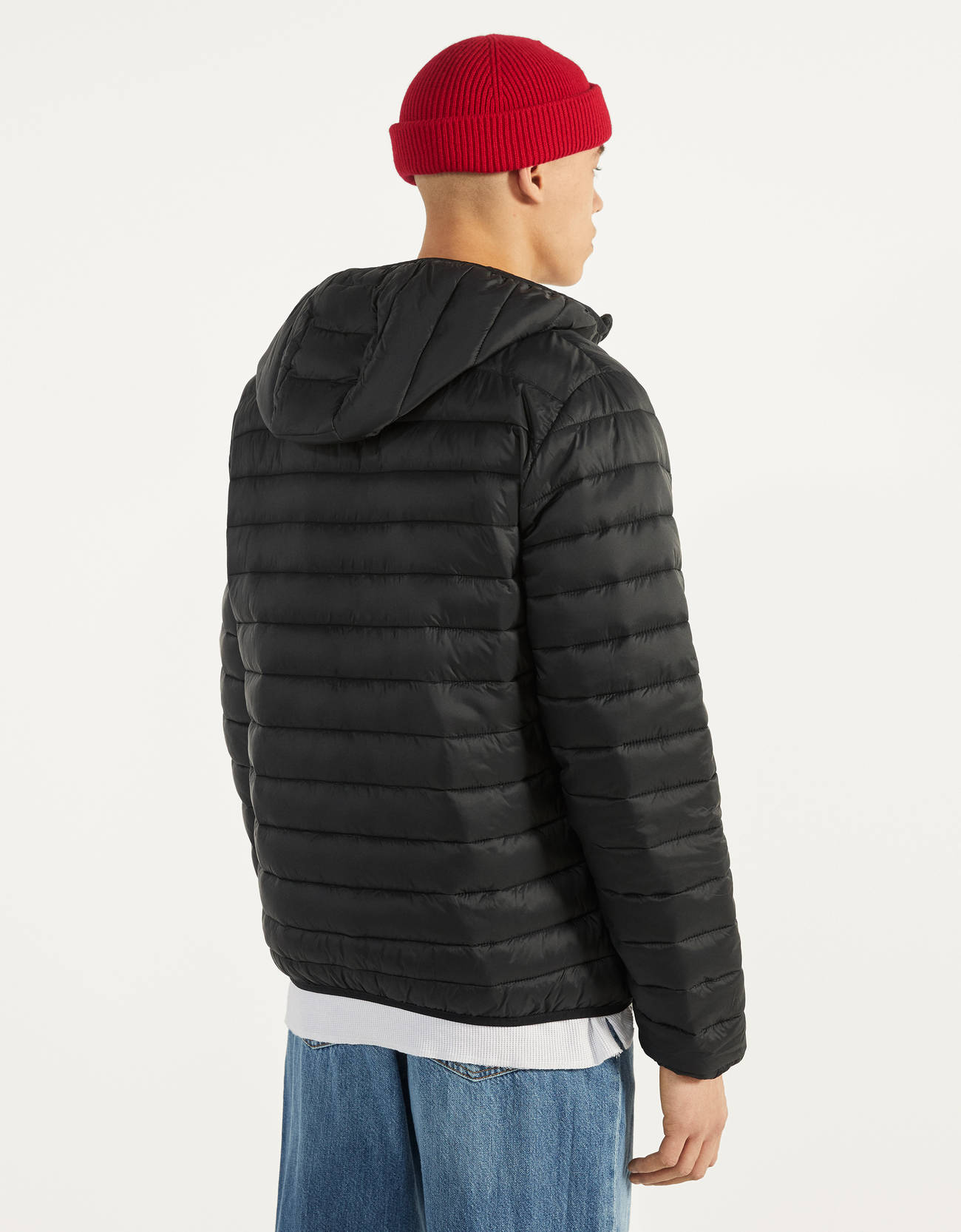 Bershka Kapüşonlu şişme mont 0 Bershka Kapüşonlu şişme mont 1
