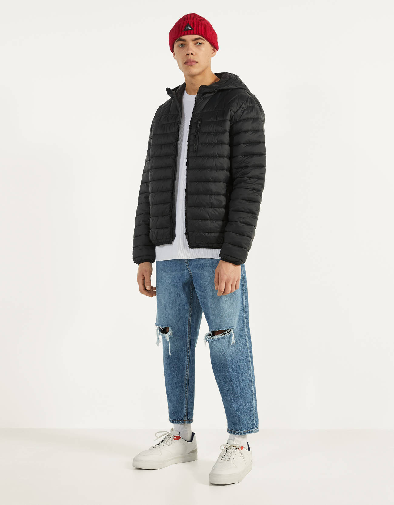 Bershka Kapüşonlu şişme mont 4 Bershka Kapüşonlu şişme mont 5