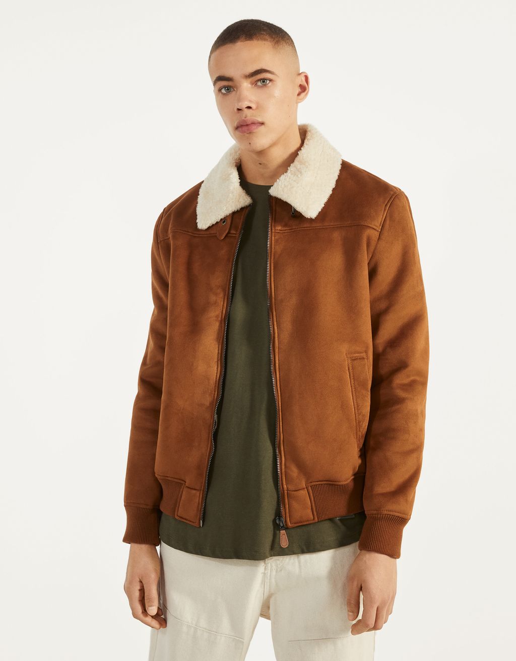 bershka double faced jacket