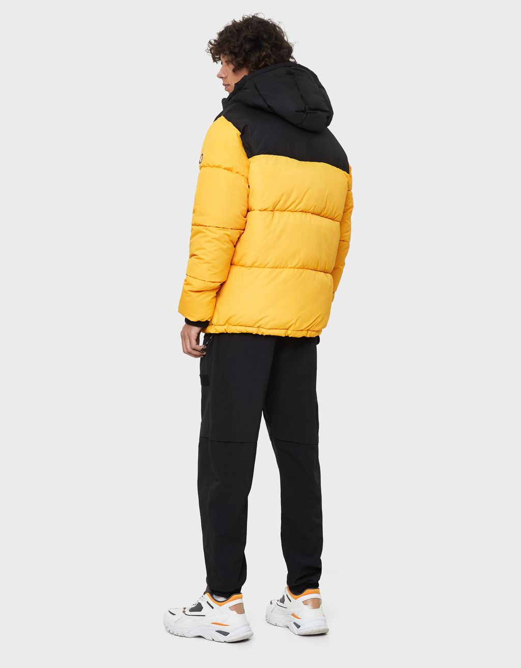 2 tone puffer jacket