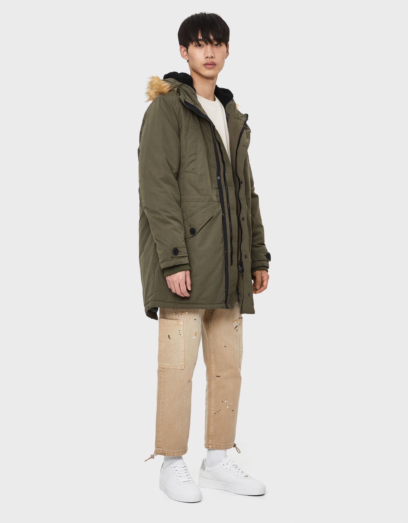 Bershka Pamuklu şişme kapüşonlu parka 4 Bershka Pamuklu şişme kapüşonlu parka 5