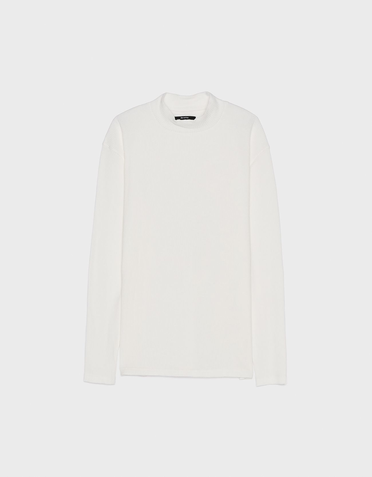 Bershka Dik yaka gofre triko kazak 10 Bershka Dik yaka gofre triko kazak 11