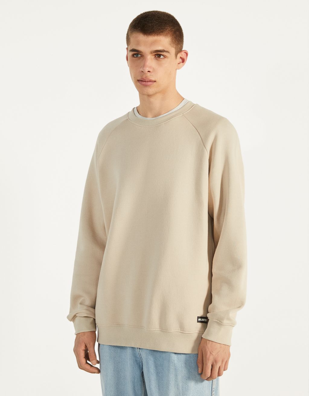 Bisiklet Yaka Sweatshirt Jean Bershka Turkey