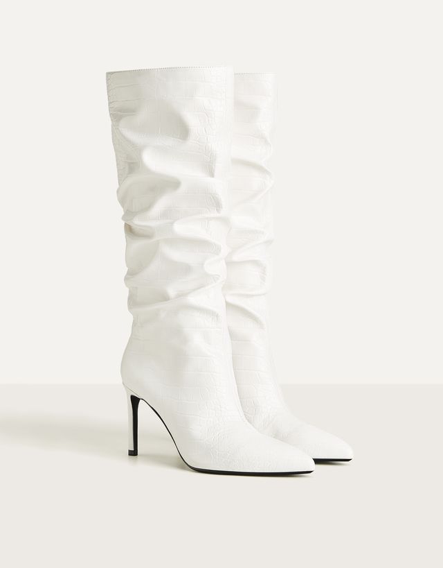 Botas tacón medio - Zapatos - Bershka Guatemala