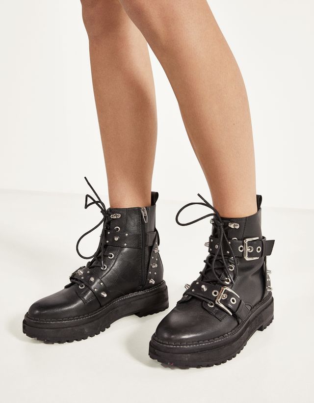 bershka biker boots