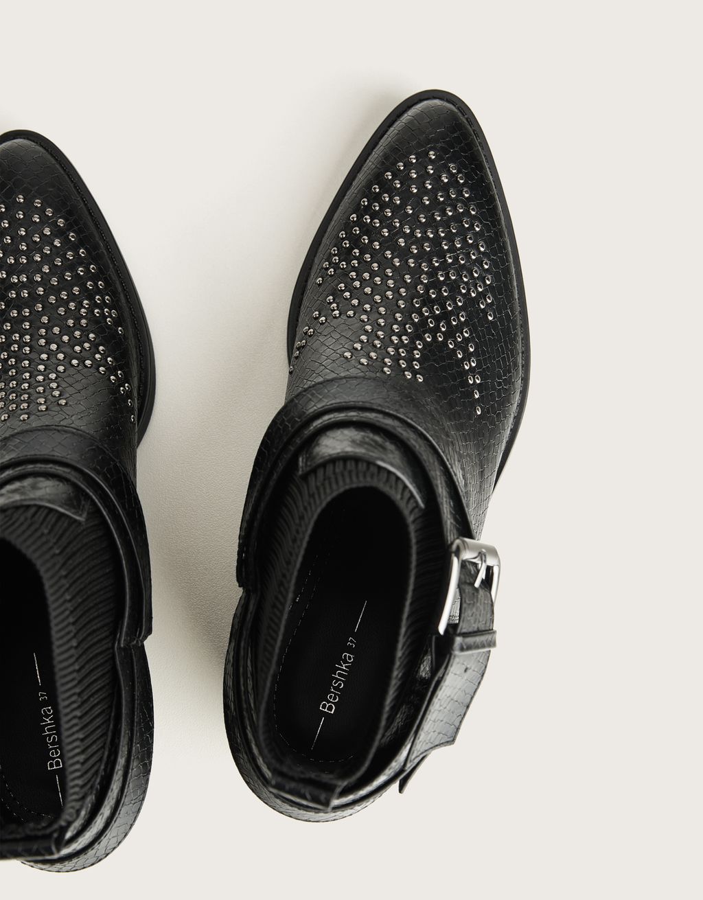 Botines grabados calcetín con tachas - Botines - Bershka Maroc