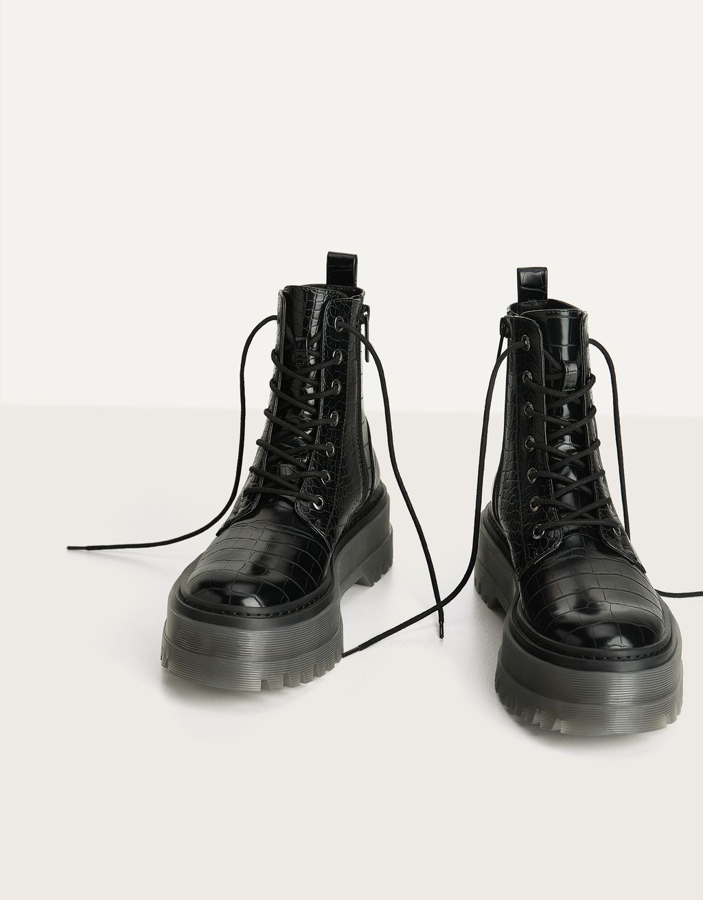 bershka platform boots