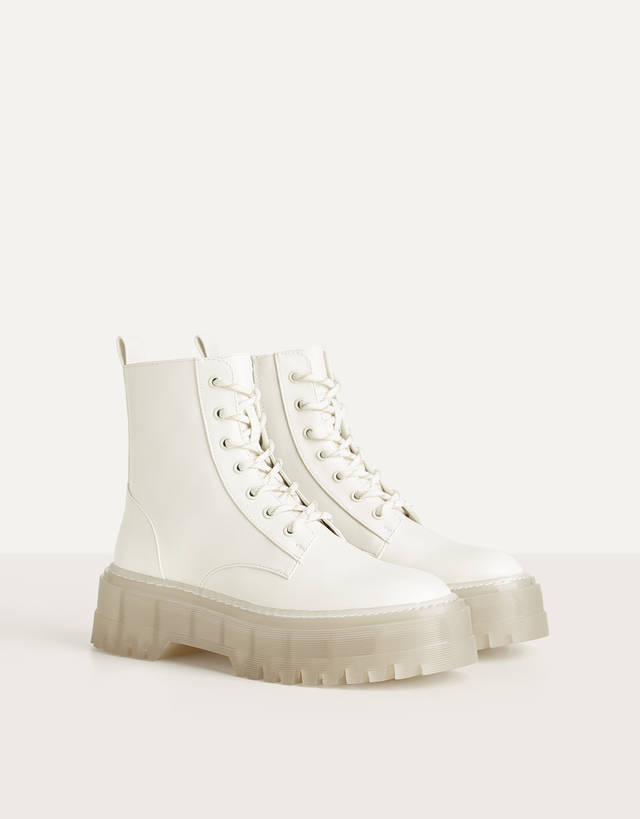 Platform ankle boots CONVERSE MILEY - null Bershka Greece