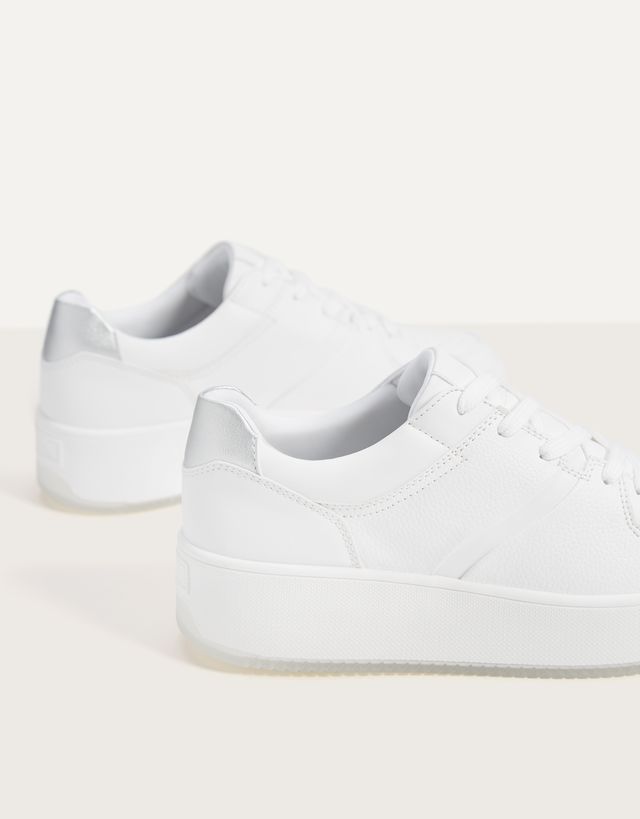 bershka platform trainers