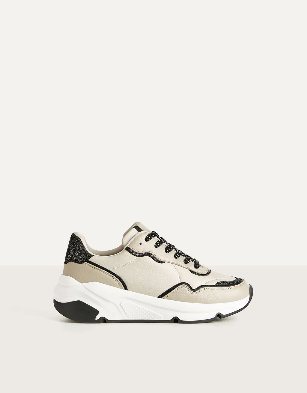 Pantofi Sport Combinați Cu Sclipici Pantofi Bershka Romania