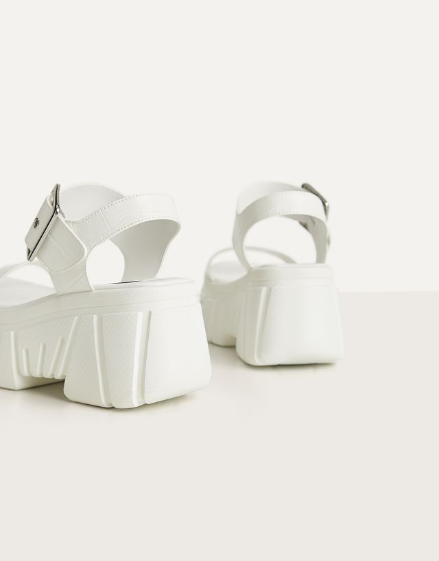 sporty platform sandals
