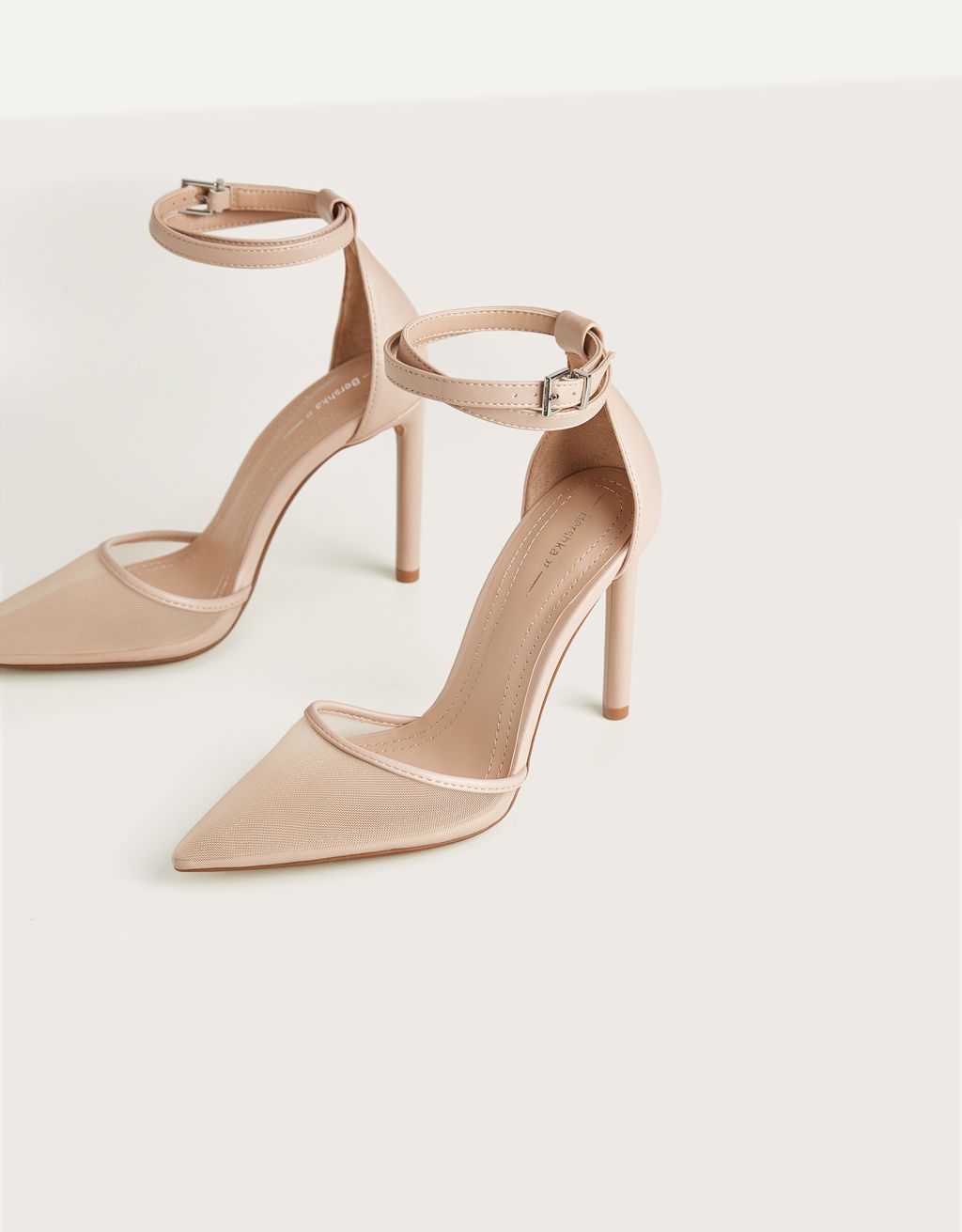 Mesh High Heel Shoes New Bershka Germany