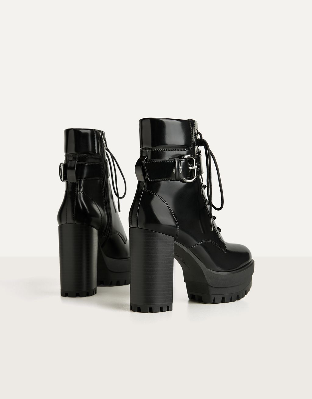 Botines tacón plataforma - Micro Site Influencer - Bershka El Salvador